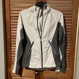 avalanche white and gray jacket, size S